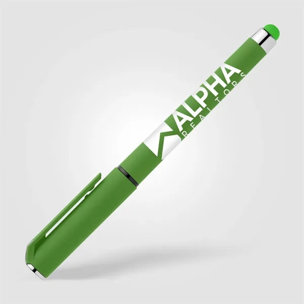 Islander Recycled Plastic Brights Gel Grip Pen - Silkscreen