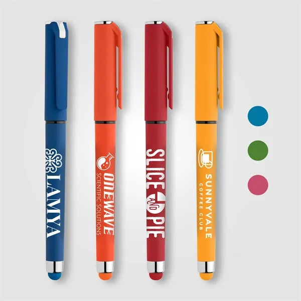 Islander Recycled Plastic Brights Gel Grip Pen - Silkscreen