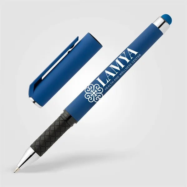 Islander Recycled Plastic Brights Gel Grip Pen - Silkscreen