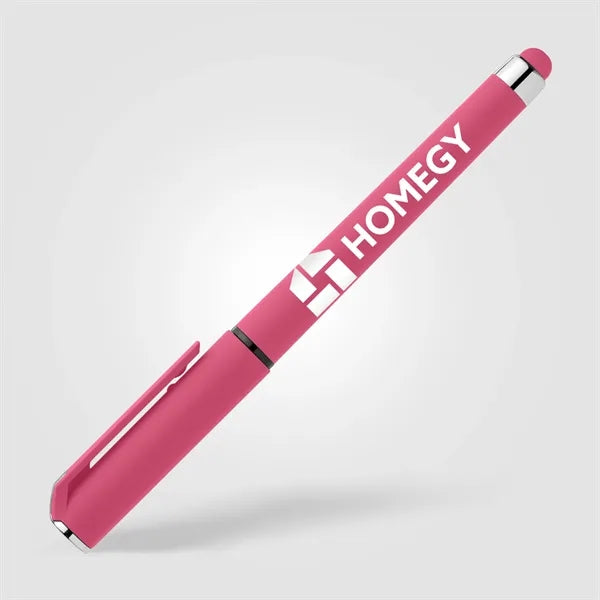 Islander Recycled Plastic Brights Gel Grip Pen - Silkscreen