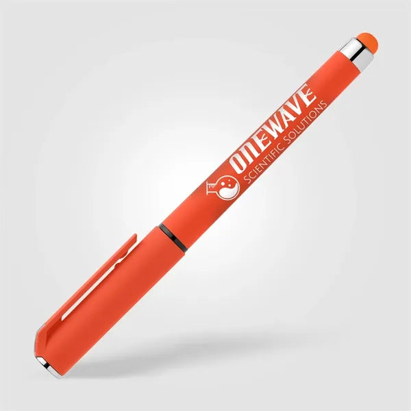 Islander Recycled Plastic Brights Gel Grip Pen - Silkscreen