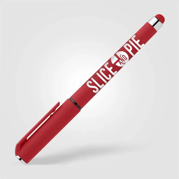 Islander Recycled Plastic Brights Gel Grip Pen - Silkscreen