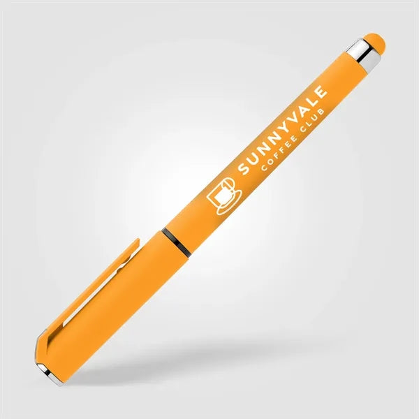 Islander Recycled Plastic Brights Gel Grip Pen - Silkscreen