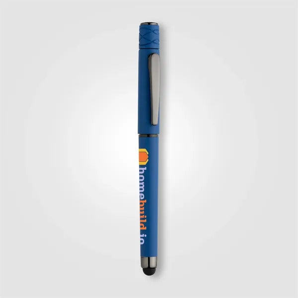 Tavi Recycled Plastic Fidget Spinner Stylus Gel Pen-ColorJet