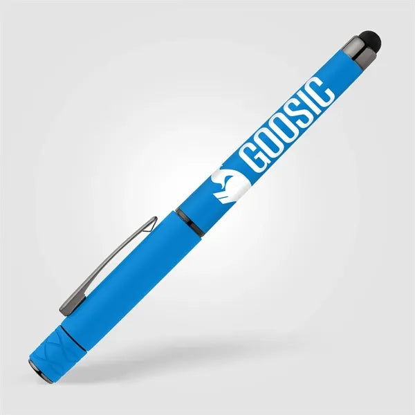 Tavi Recycled Plastic Fidget Spinner Stylus Gel Pen