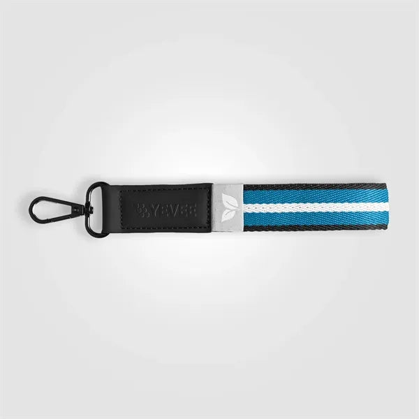 Newport rPET Chevron Snap Keychain 7.5x1in -Deboss