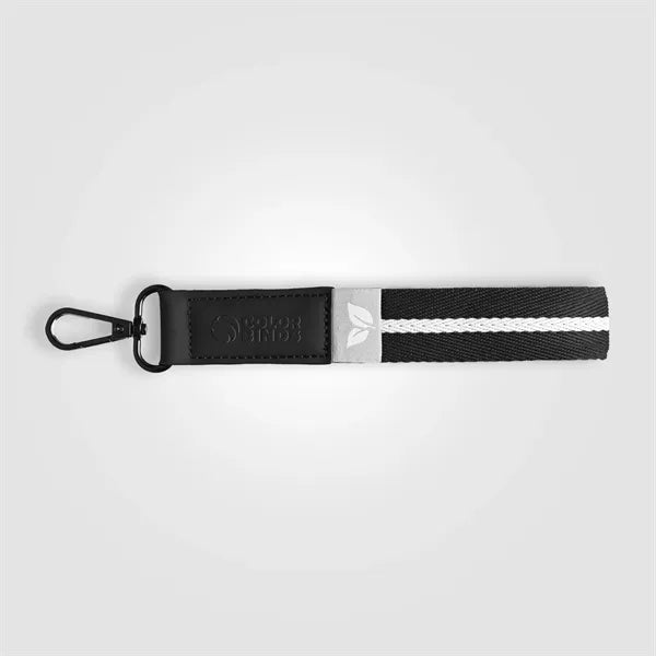 Newport rPET Chevron Snap Keychain 7.5x1in -Deboss