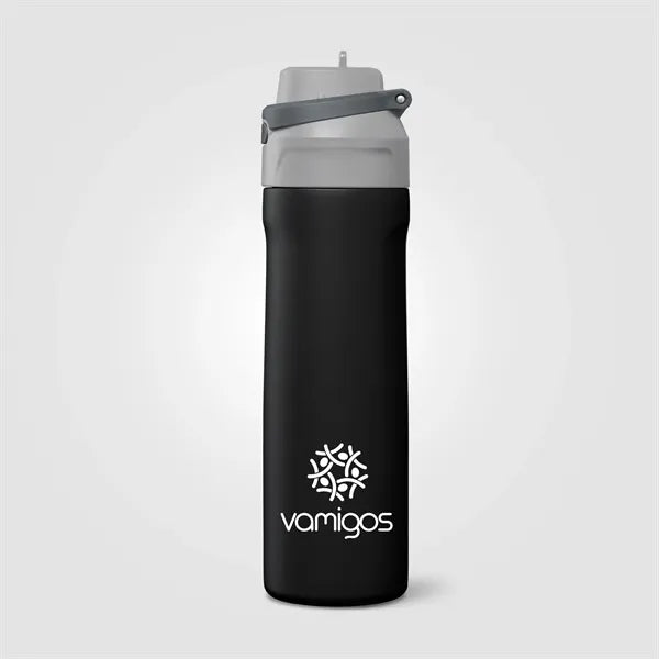 Lynk Stainless Steel Flip-Straw Bottle - 23 oz. - Silkscreen