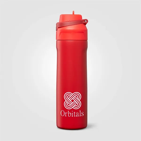 Lynk Stainless Steel Flip-Straw Bottle - 23 oz. - Silkscreen