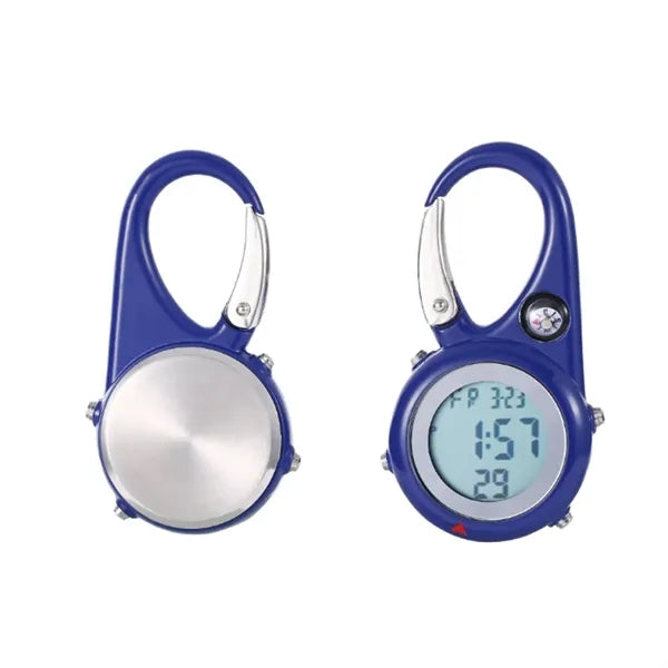 Digital Outdoor Carabiner Clip Watch with Compass