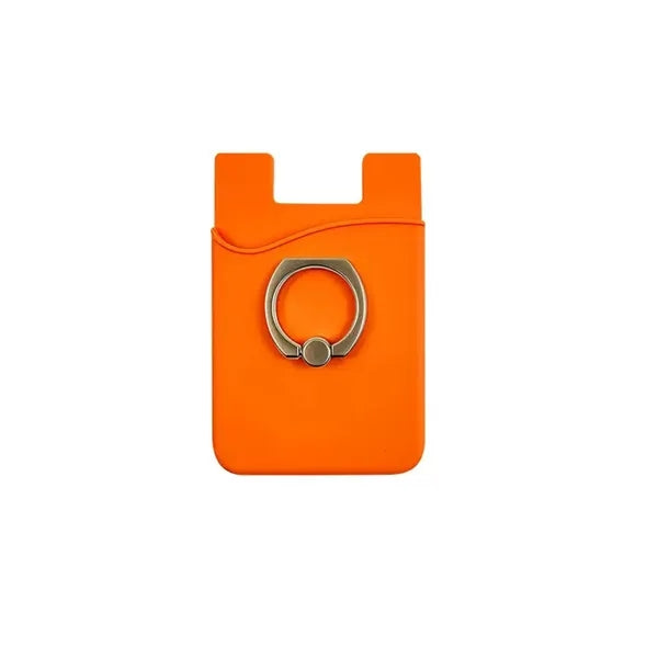 Card Holder with Ring Grip for Back of Phone