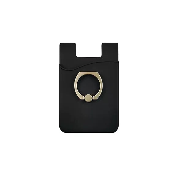 Card Holder with Ring Grip for Back of Phone