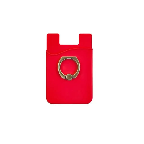 Card Holder with Ring Grip for Back of Phone