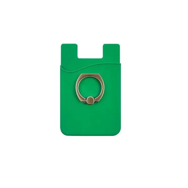 Card Holder with Ring Grip for Back of Phone