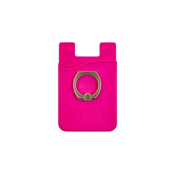Card Holder with Ring Grip for Back of Phone