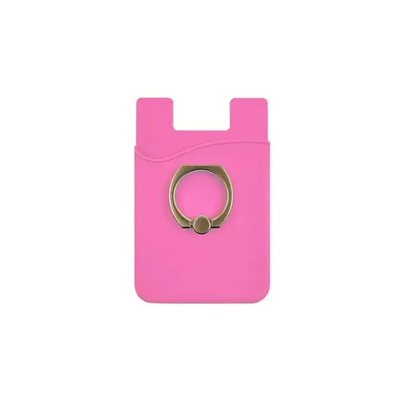 Card Holder with Ring Grip for Back of Phone