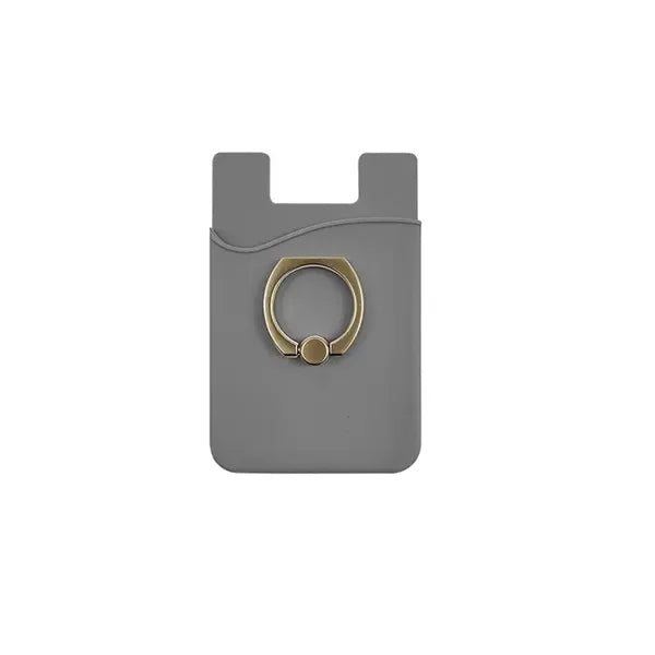 Card Holder with Ring Grip for Back of Phone