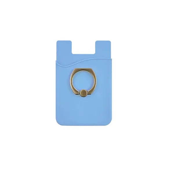 Card Holder with Ring Grip for Back of Phone
