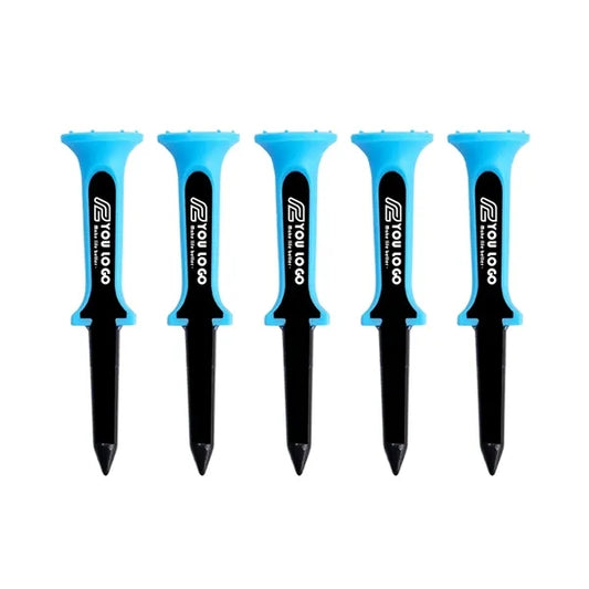 Golf Tee System Blue Black Pro Tees Combo 5Pack