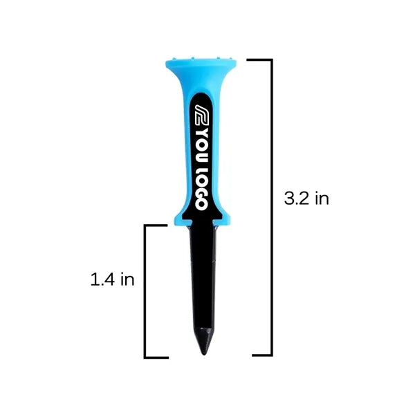 Golf Tee System Blue Black Pro Tees Combo 5Pack