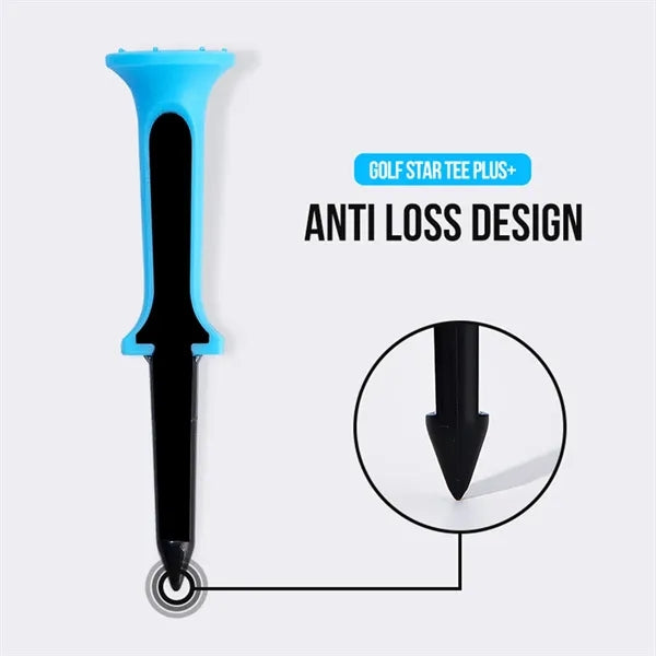 Golf Tee System Blue Black Pro Tees Combo 5Pack