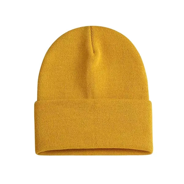 Cuffed Thick Knitted Unisex Winter Beanies