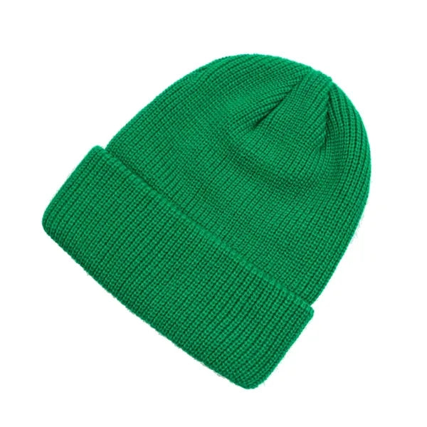Classic Double Layer Knit Beanie Hat