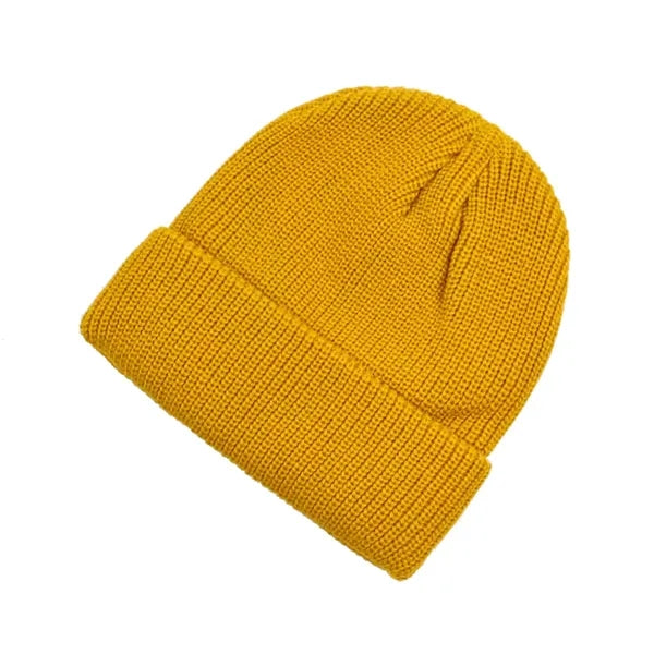 Classic Double Layer Knit Beanie Hat