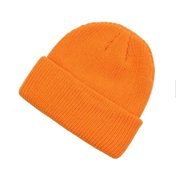 Classic Double Layer Knit Beanie Hat