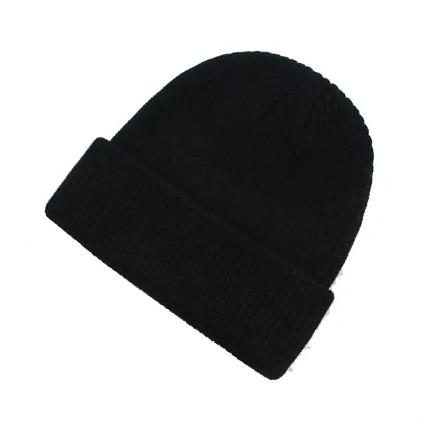 Classic Double Layer Knit Beanie Hat