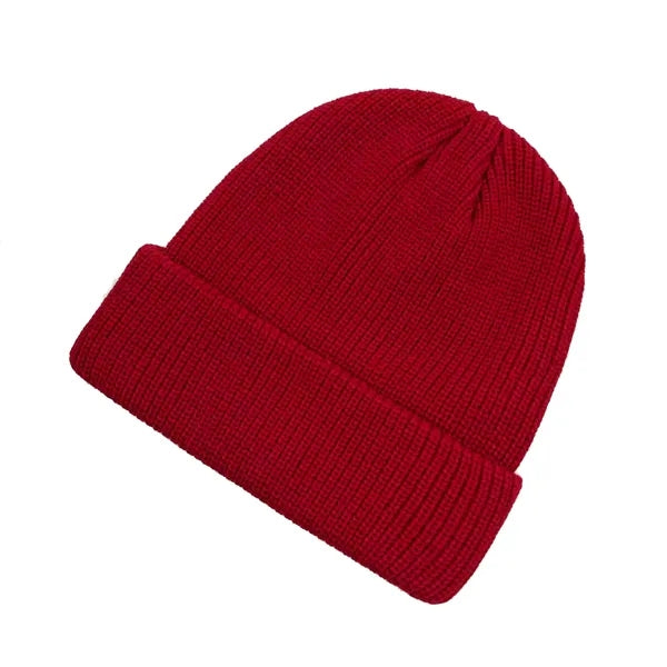 Classic Double Layer Knit Beanie Hat