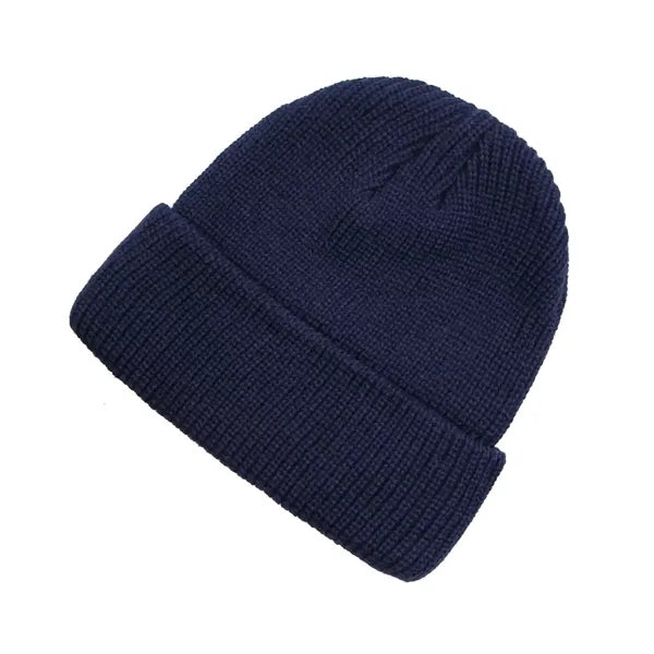 Classic Double Layer Knit Beanie Hat