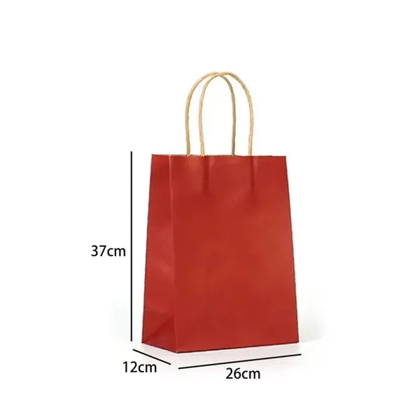 Kraft Paper Shopping Bag With Natural Twisted Handles