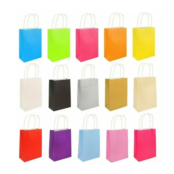 Kraft Paper Shopping Bag With Natural Twisted Handles