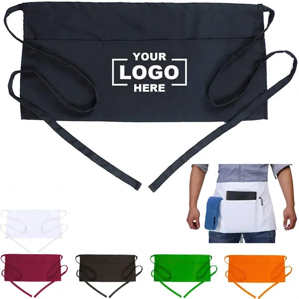 Short Server Apron with Pockets