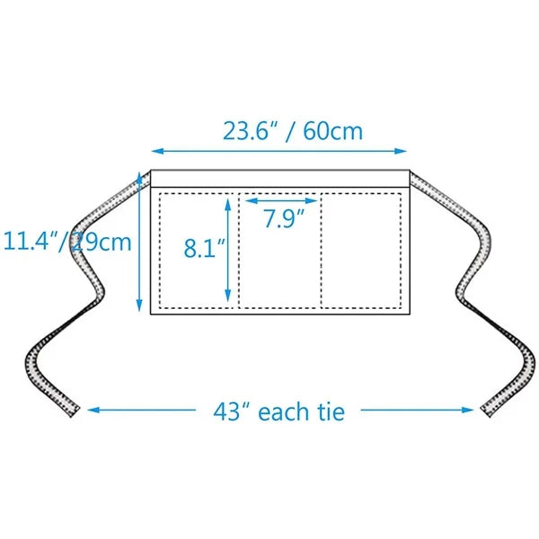 Short Server Apron with Pockets