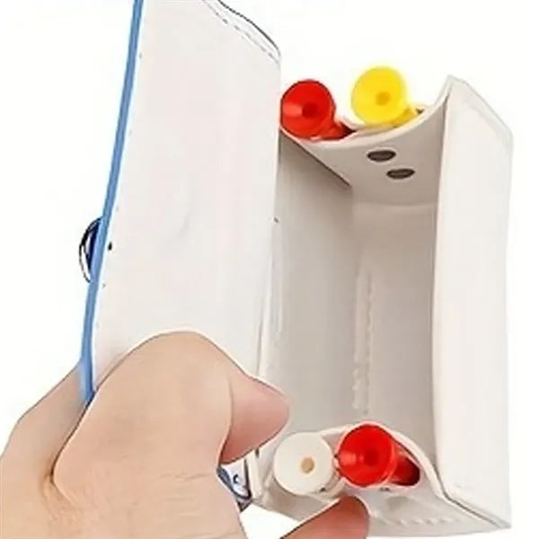 Durable PU Leather Golf Ball Pouch Clip-On Waist Bag Carrier
