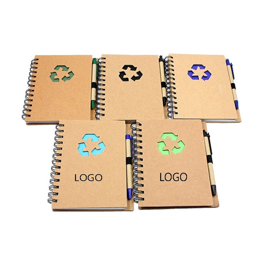 Kraft Paper Notebook And Pen Set