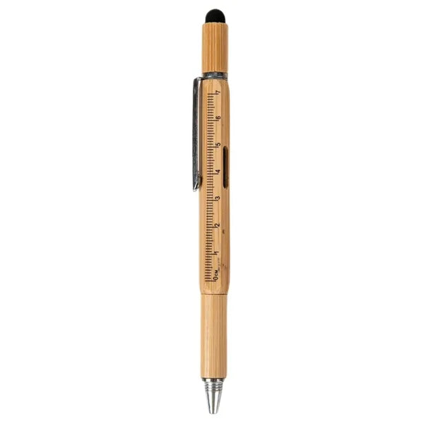 5-in-1 Bamboo Stylus Tool Pen