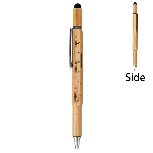 5-in-1 Bamboo Stylus Tool Pen