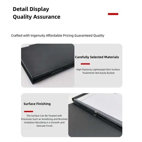 Mini Metal Pocket Notebook With Pen And Refillable Paper