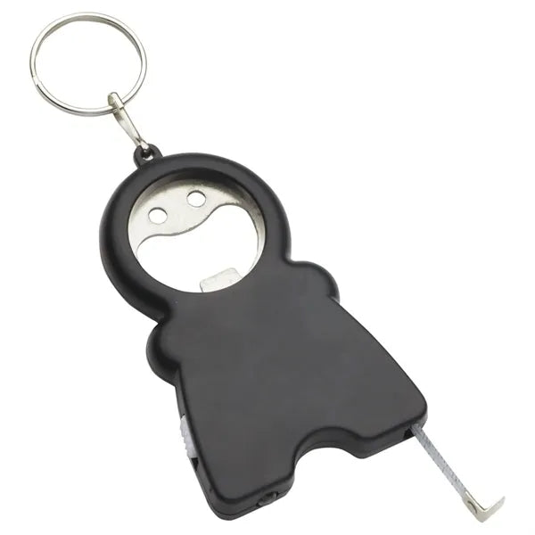 Bottle Opener w/Tape measure & Flashlight