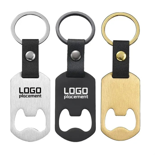 Stainless steel bottle opener keychain