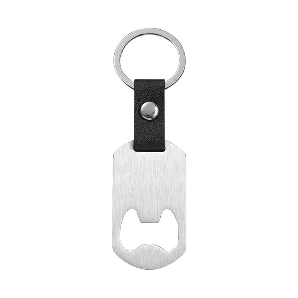 Stainless steel bottle opener keychain