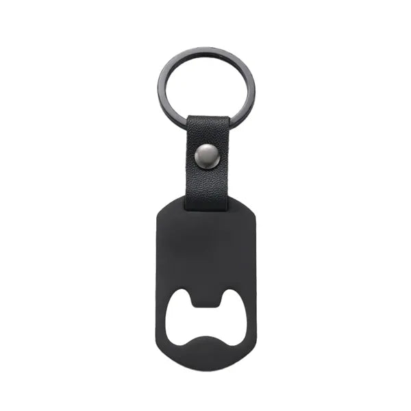 Stainless steel bottle opener keychain