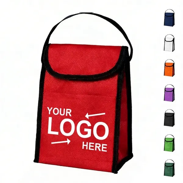 Non-Woven Lunch Cooler Bag With Pocket