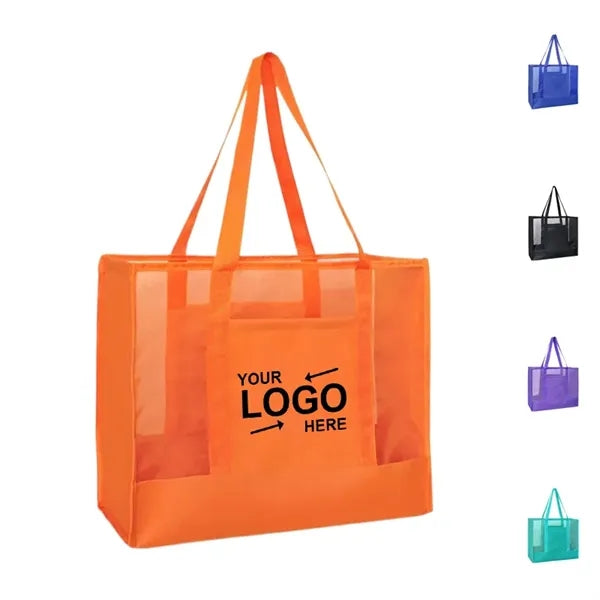 Large-Capacity Mesh Beach Tote Bag