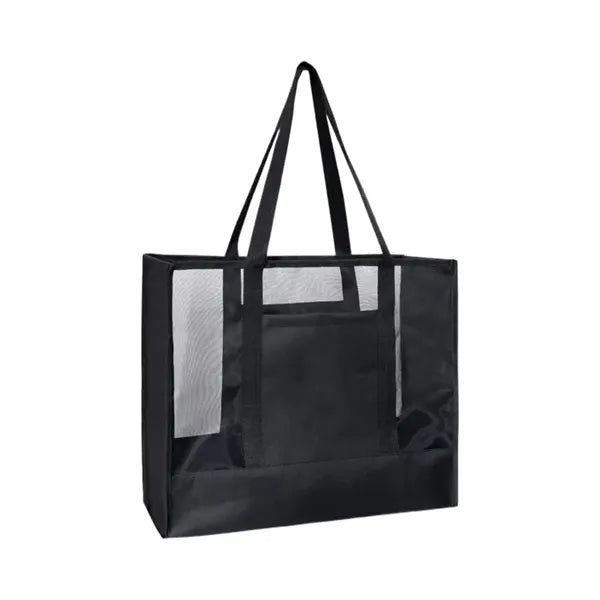 Large-Capacity Mesh Beach Tote Bag