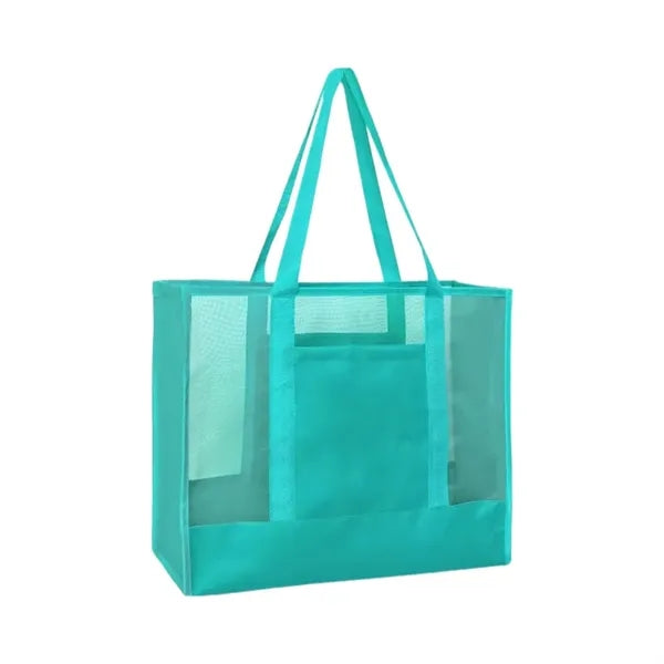 Large-Capacity Mesh Beach Tote Bag