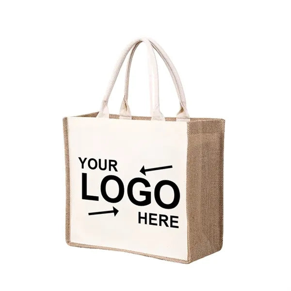 Jute Burlap Tote Bags With Handle